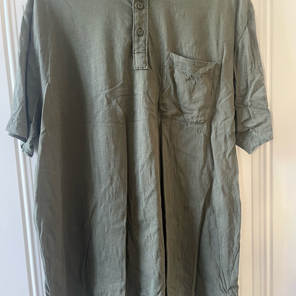 George Men's Casual Button Down Shirt in Olive